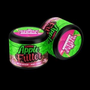 Apple Fritter Strain​ y whole melt extracts is an evenly balanced hybrid cannabis concentrate (50% sativa and 50% indica)